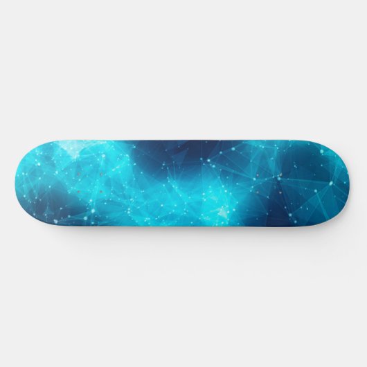 Turquoise Nebula Skateboard | kosmisch skateboard (Horizontaal)