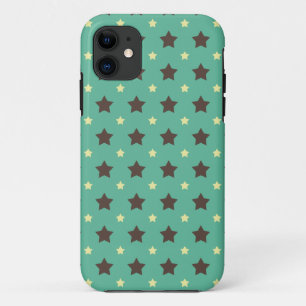 *Turquoise Nights Retro Stars* iPhone 5/5S Hoesje