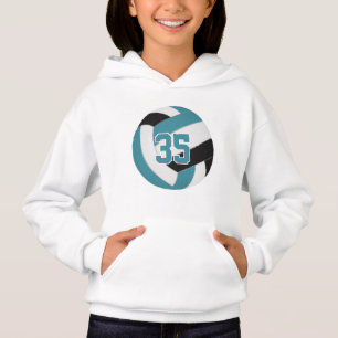 turquoise noir couleurs de l'équipe jersey numér