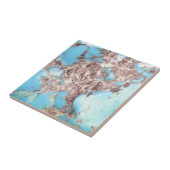 Turquoise Nugget Tegeltje (Zijkant)