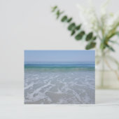 Turquoise Oceaan Golf Briefkaart (Staand voorkant)
