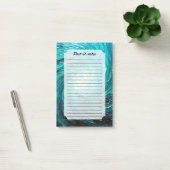 Turquoise Oceaanwervel Abstract Post-it® Notes (Kantoor)