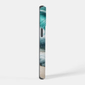 Turquoise Ocean Wave iPhone 15 Hoesje (Rechterkant)