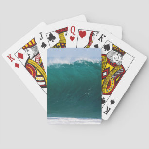 Turquoise Ocean Wave Pokerkaarten