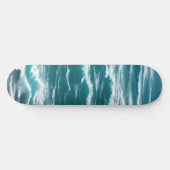Turquoise Ocean Waves Choppy Surf Skateboard (Horizontaal)