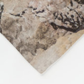 Turquoise Ocean Waves on Rocky Shore Fleece Deken (Hoek)