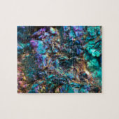 Turquoise Oil Slick Quartz Legpuzzel (Horizontaal)