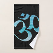 Turquoise Om (Serviette à main)