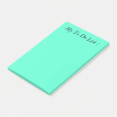 Turquoise om lijst te doen post-it® notes (Schuin)