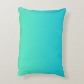 "Turquoise Ombre" Decoratief Kussen (Achterkant (Verticaal))