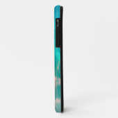 Turquoise Ombre Nautilus Case-Mate iPhone Case (Achterkant/links)
