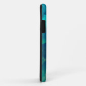 Turquoise Ombre Nautilus Case-Mate iPhone Case (Achterkant/rechts)