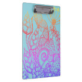 Turquoise Ombre regenboogvlinder Klembord (Rechts)