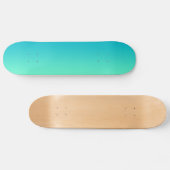 Turquoise Ombre Skateboard (Horizontaal)