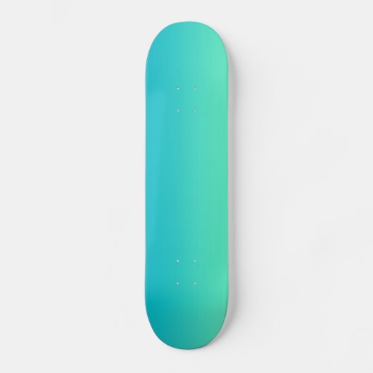 Turquoise Ombre Skateboard (Voorkant)
