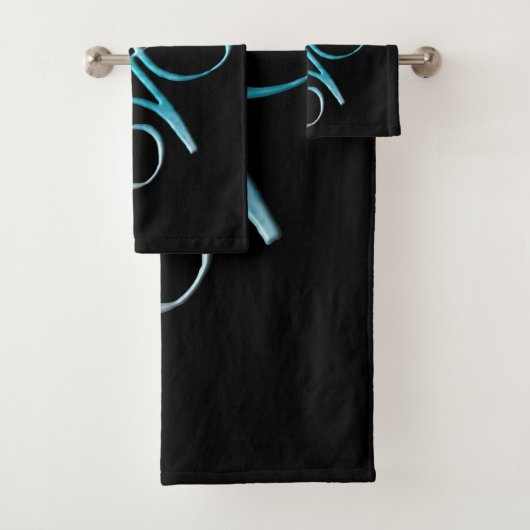 Turquoise Onvoorwaardelijke Liefde Bad Handdoek (Insitu)