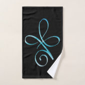 Turquoise Onvoorwaardelijke Liefde Bad Handdoek (Handdoek)