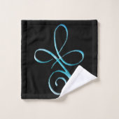 Turquoise Onvoorwaardelijke Liefde Bad Handdoek (Wasdoekje)