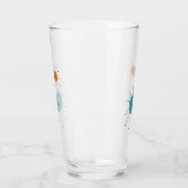 Turquoise Oranje Franciscan Starburst Mid Century Glas (Links)