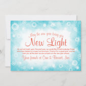 Turquoise, Oranje kerstKaart Kaart (Voorkant)