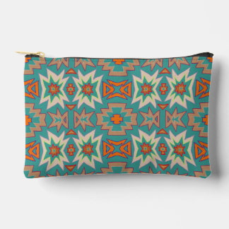 Turquoise Oranje Tribale Zuidwesterse Patroon Etui