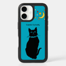 Turquoise OtterBox Hoesje – Cosmic Curiosity Cat