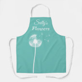 Turquoise paardebloem Schort (Voorkant)