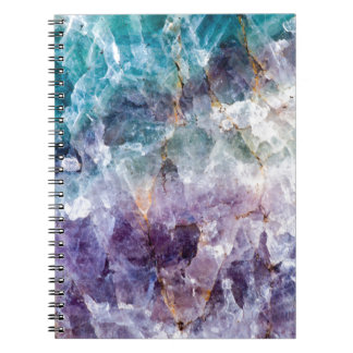 Turquoise & Paars kwarts Crystal Notitieboek