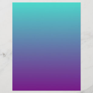 Turquoise Paarse Ombre