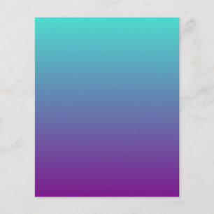 Turquoise Paarse Ombre
