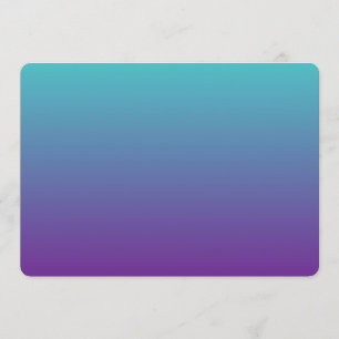 Turquoise Paarse Ombre Kaart