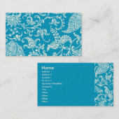 Turquoise Paisley Profile Visitekaartje (Voorkant / Achterkant)