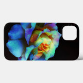 Turquoise Pastel Rainbow Rose Galaxy Note 4 coque (Verso (horizontal))