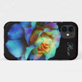Turquoise Pastel Rainbow Rose iPhone 5 coque (Dos (Horizontal))
