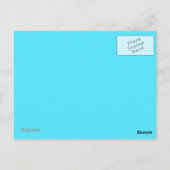 turquoise patroon bohemian dank u briefkaart (Achterkant)