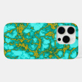 Turquoise Patroon Case-Mate iPhone Case (Achterkant (horizontaal))