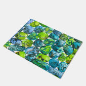 Turquoise-patroon Deurmat (Schuin)