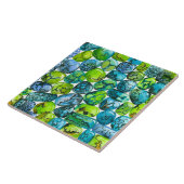 Turquoise-patroon Tegeltje (Zijkant)