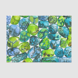 Turquoise-patroon Tissuepapier