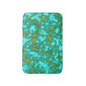 Turquoise Pattern Badmat (Voorkant Verticaal)