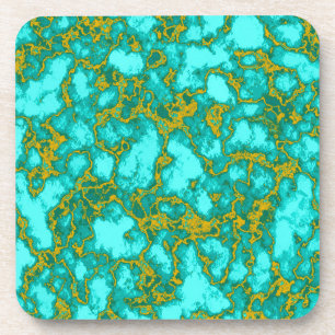 Turquoise Pattern Bier Onderzetter