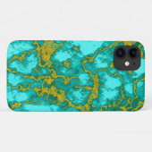 Turquoise Pattern Case-Mate iPhone Case (Achterkant (horizontaal))