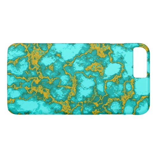 Turquoise Pattern Case-Mate iPhone Case (Achterkant (Horizontaal))