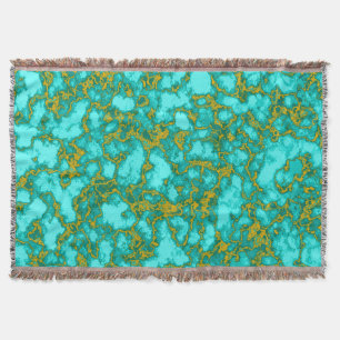 Turquoise Pattern Deken