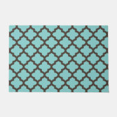Turquoise Pattern Doormat Deurmat (Voorkant)