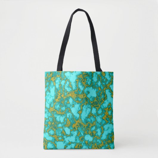 Turquoise Pattern Draagtas (Voorkant)