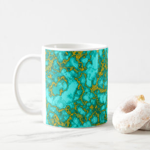 Turquoise Pattern Koffiemok