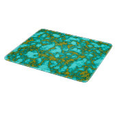 Turquoise Pattern Snijplank (Hoek)