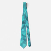 Turquoise Pattern Stropdas (Voorkant)