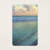 Turquoise Peaceful Shores Sunset Visitekaartje (Voorkant)